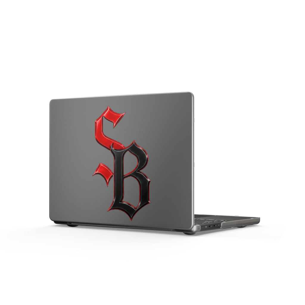 Matte MacBook Cases-RED/BLACK SB LOGO-SCUMMIEBEARZ™️