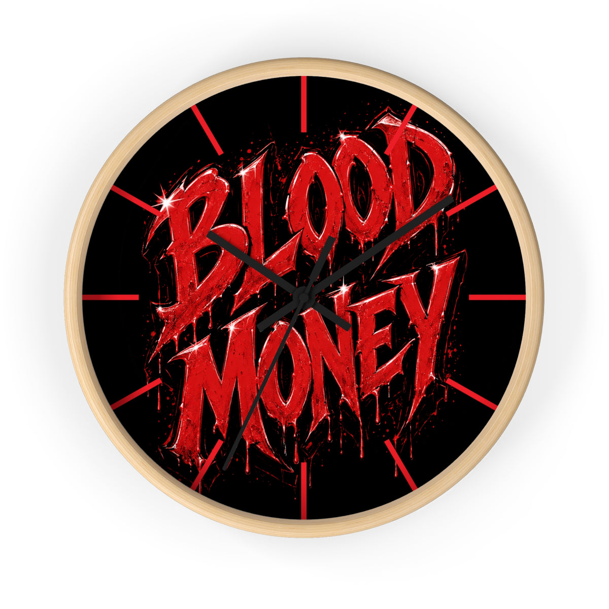 Wall Clock-BLOOD MONEY-SCUMMIEBEARZ™️