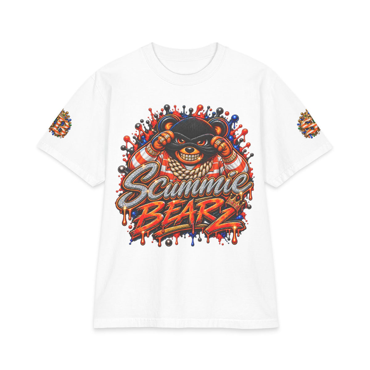 Stress Box — Alternate Logo Layout | SCUMMIEBEARZ™ Shaka Wear Heavyweight Tee