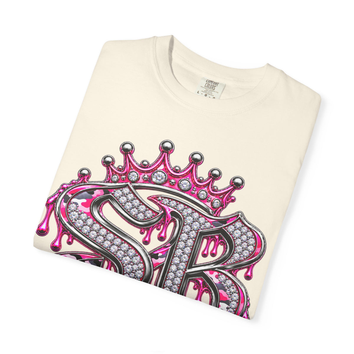Unisex Garment-Dyed T-shirt-MONA LISA/CROWN MASK SB LOGO-SCUMMIEBEARZ™
