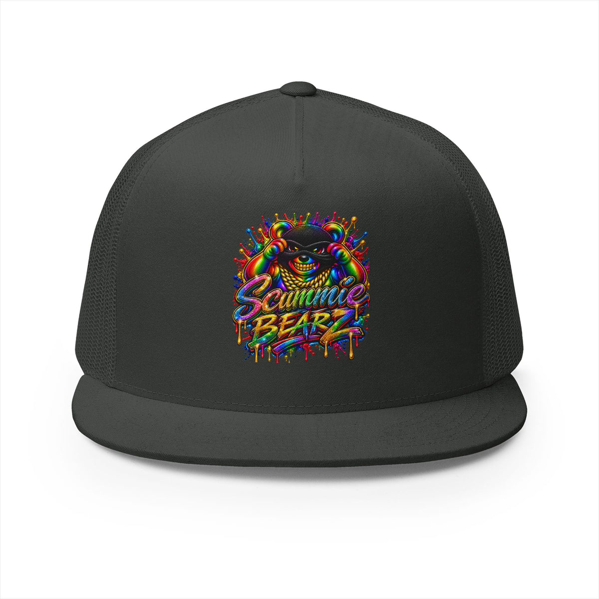 5 Panel Trucker Cap-RAINBOW MASK LOGO-SCUMMIEBEARZ™