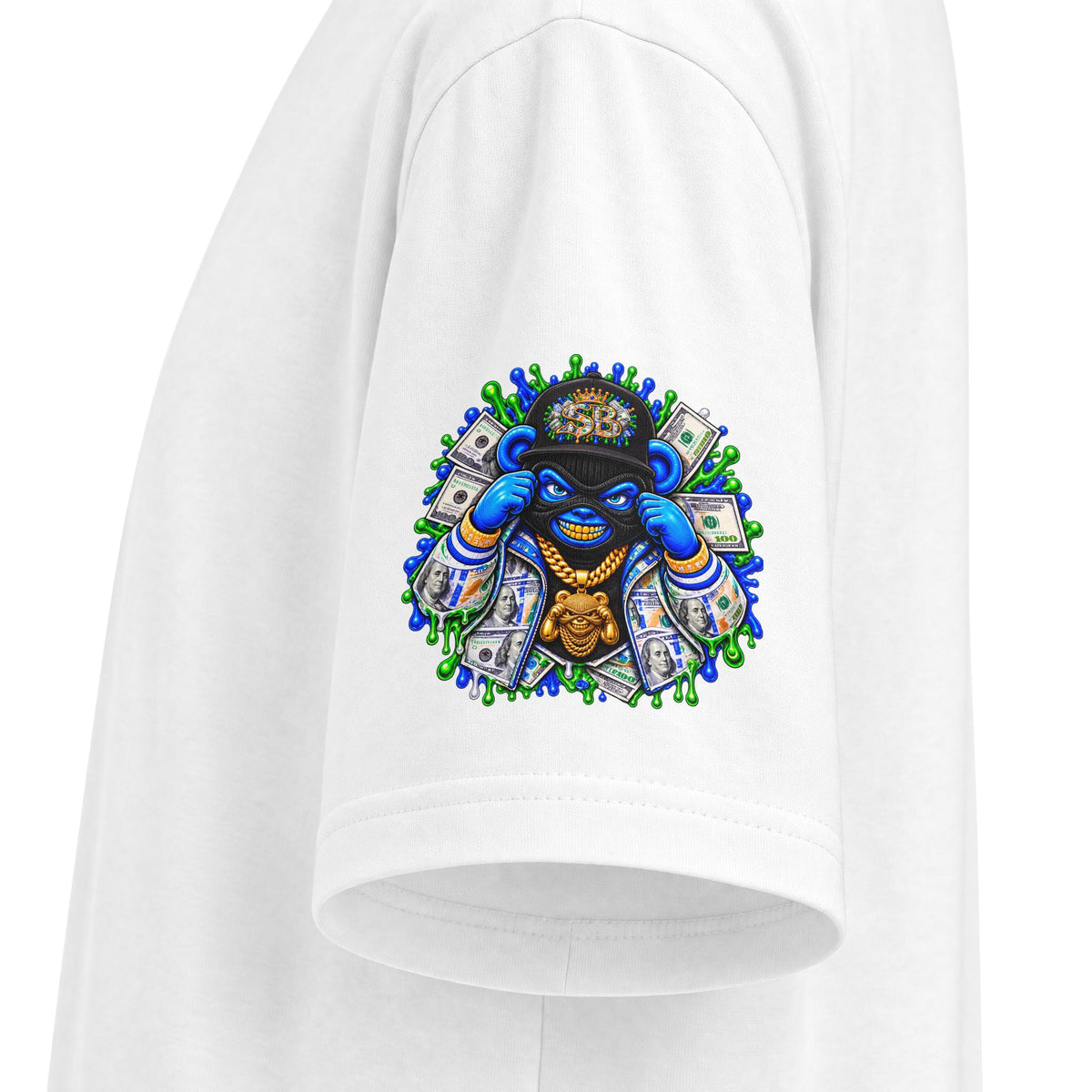 Hustle Mode, Green Remix | SCUMMIEBEARZ™ Shaka Wear Heavyweight Tee