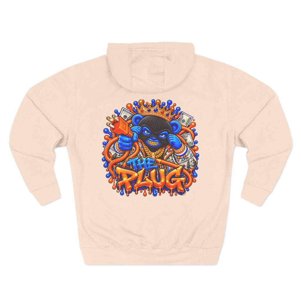 Three-Panel Fleece Hoodie-THE PLUG-SCUMMIEBEARZ™️