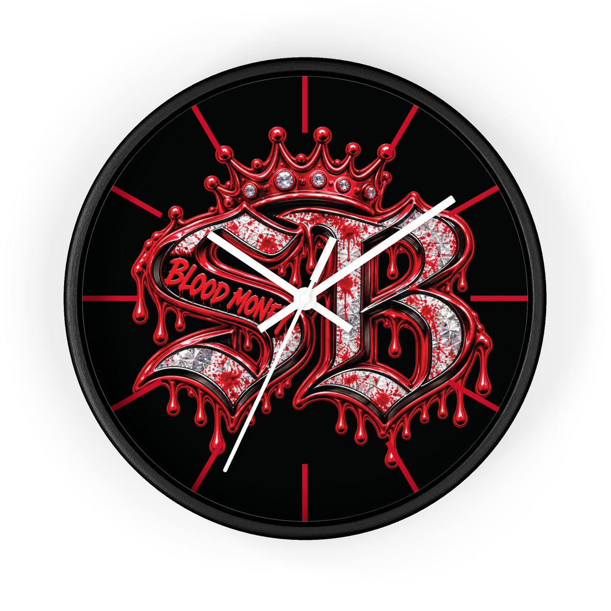 Wall Clock-BLOOD MONEY SB LOGO-SCUMMIEBEARZ™️