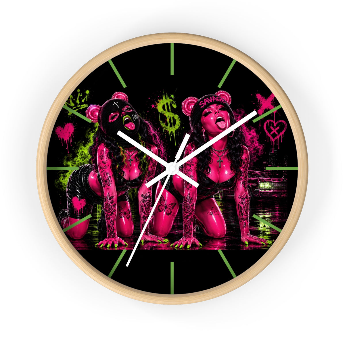 Wall Clock-Sexy But Savage Duo-SCUMMIEBEARZ™️