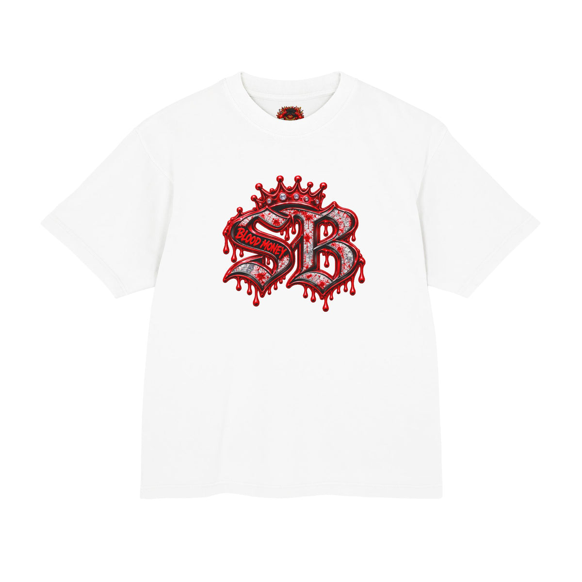 Unisex Urban Heavy Tee-BLOOD MONEY — MONEY, PRESSURE & STREET LOYALTY 🩸💵🔥-SCUMMIEBEARZ™️