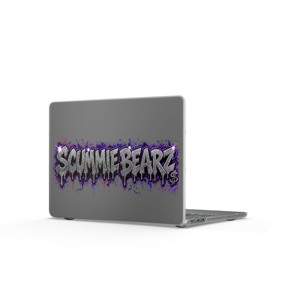 Matte MacBook Cases-SILVER / PURPLE LOGO-SCUMMIEBEARZ™