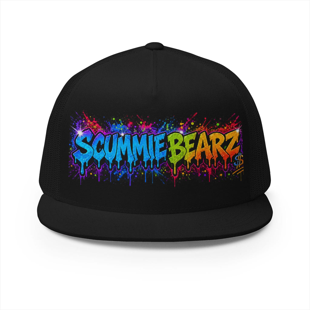 5 Panel Trucker Cap-RAINBOW SCUMMIEBEARZ LOGO-SCUMMIEBEARZ™