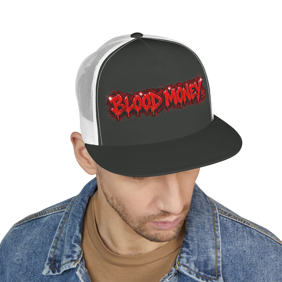 5 Panel Trucker Cap-BLOOD MONEY-SCUMMIEBEARZ™