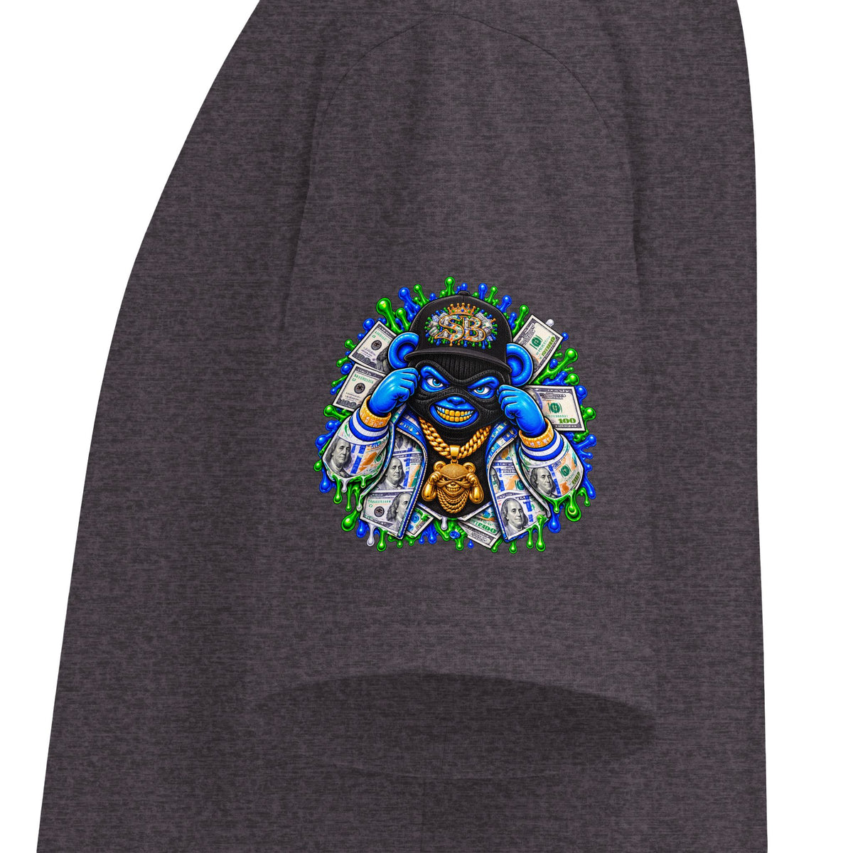 Hustle Mode, Green Remix | SCUMMIEBEARZ™ Shaka Wear Heavyweight Tee