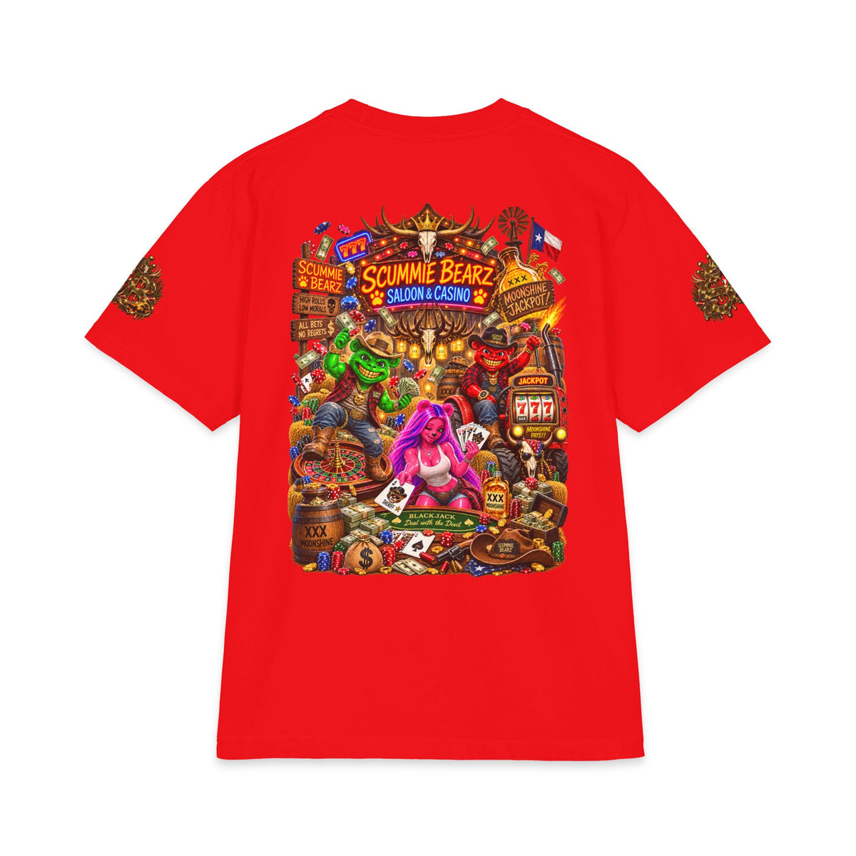 Saloon And Casino | SCUMMIEBEARZ™ Shaka Wear Heavyweight Tee