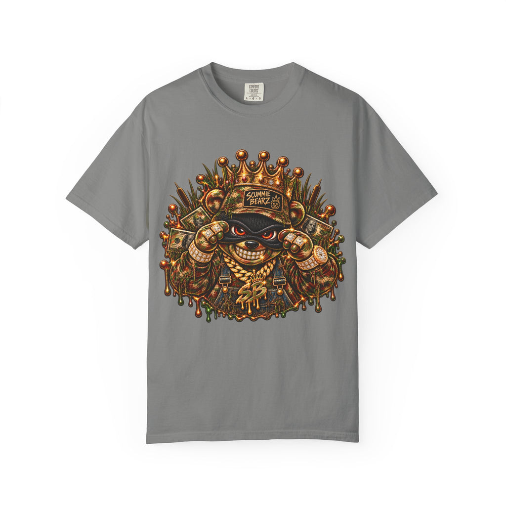 Unisex Garment-Dyed T-shirt-HILLBILLY CAMO GLOCK -SCUMMIEBEARZ™