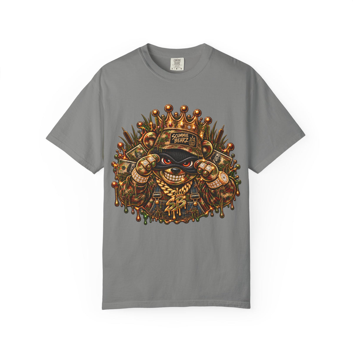 Unisex Garment-Dyed T-shirt-HILLBILLY CAMO GLOCK -SCUMMIEBEARZ™