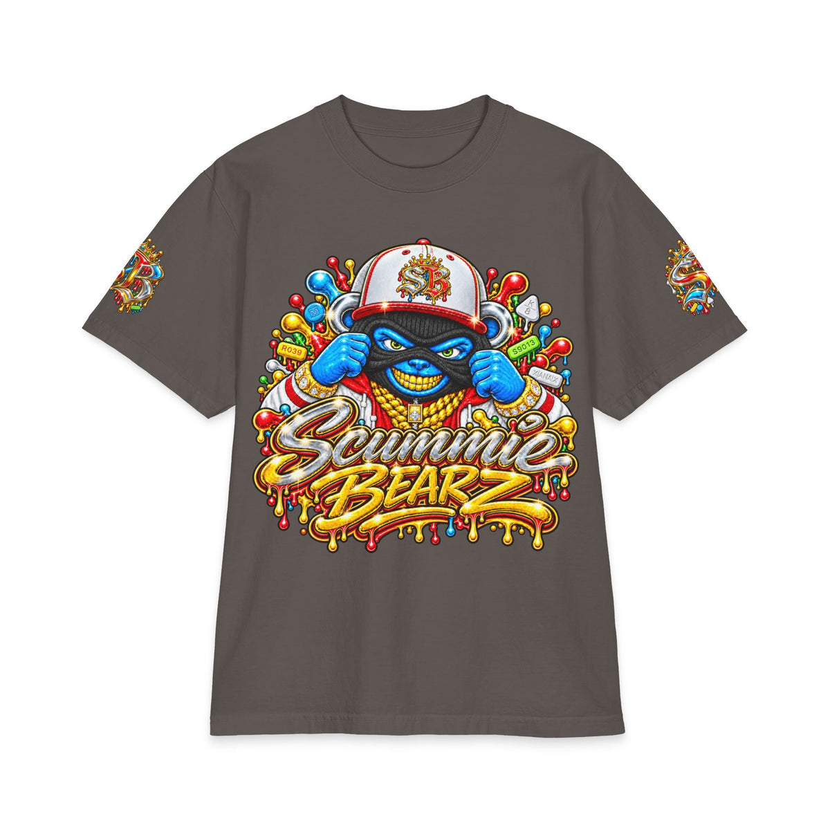 Unisex Max Heavyweight Short Sleeve-GET YOUR MIND RIGHT RED REMIX-SCUMMIEBEARZ™️