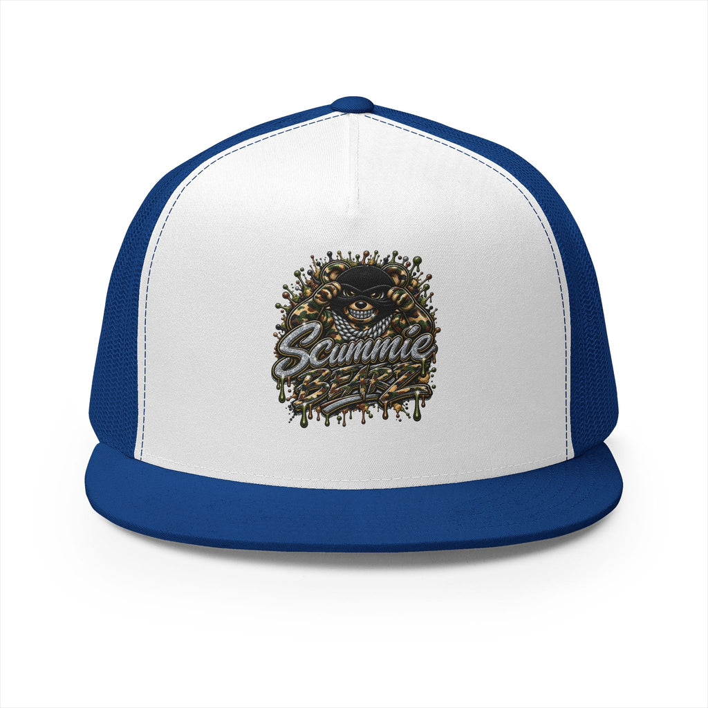 5 Panel Trucker CAP-CAMOUFLAGE MASK LOGO-SCUMMIEBEARZ™