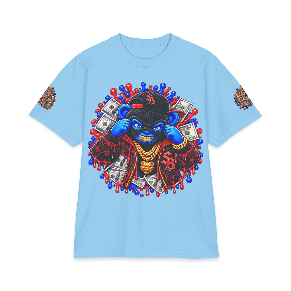 Get Served Red/Blue Remix | SCUMMIEBEARZ™ Shaka Wear Heavyweight Tee