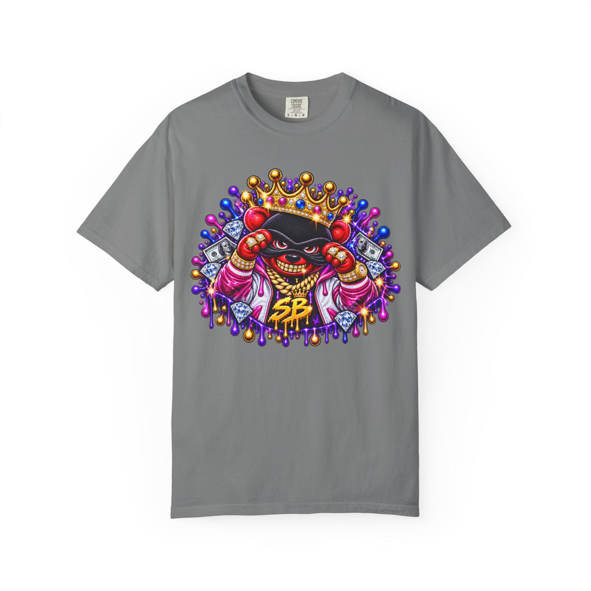 Unisex Garment-Dyed T-shirt-WORKING LATE-SCUMMIEBEARZ™️