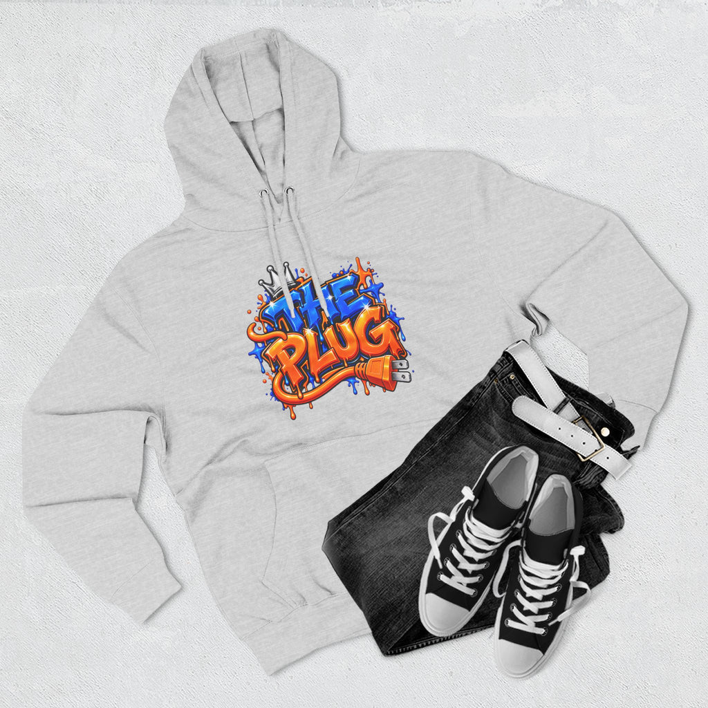 Three-Panel Fleece Hoodie-THE PLUG-SCUMMIEBEARZ™️