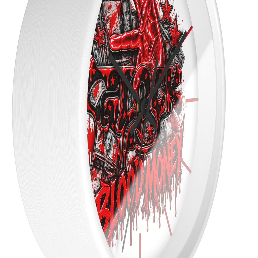 Wall Clock-Blood Money Glock-SCUMMIEBEARZ™️