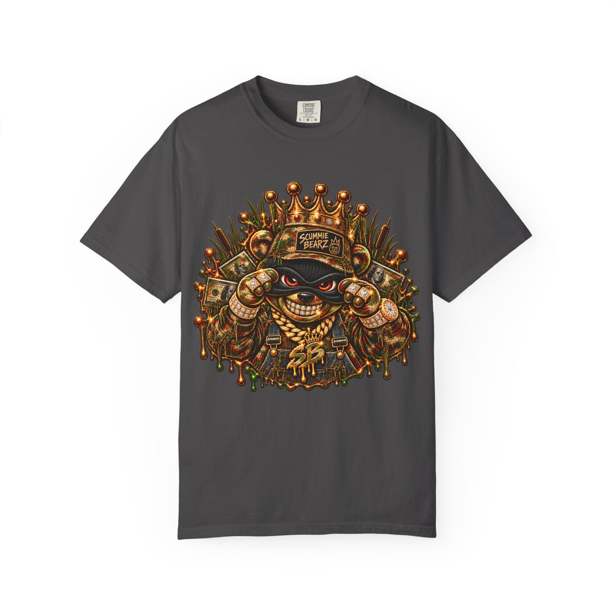 Unisex Garment-Dyed T-shirt-HILLBILLY CAMO GLOCK -SCUMMIEBEARZ™