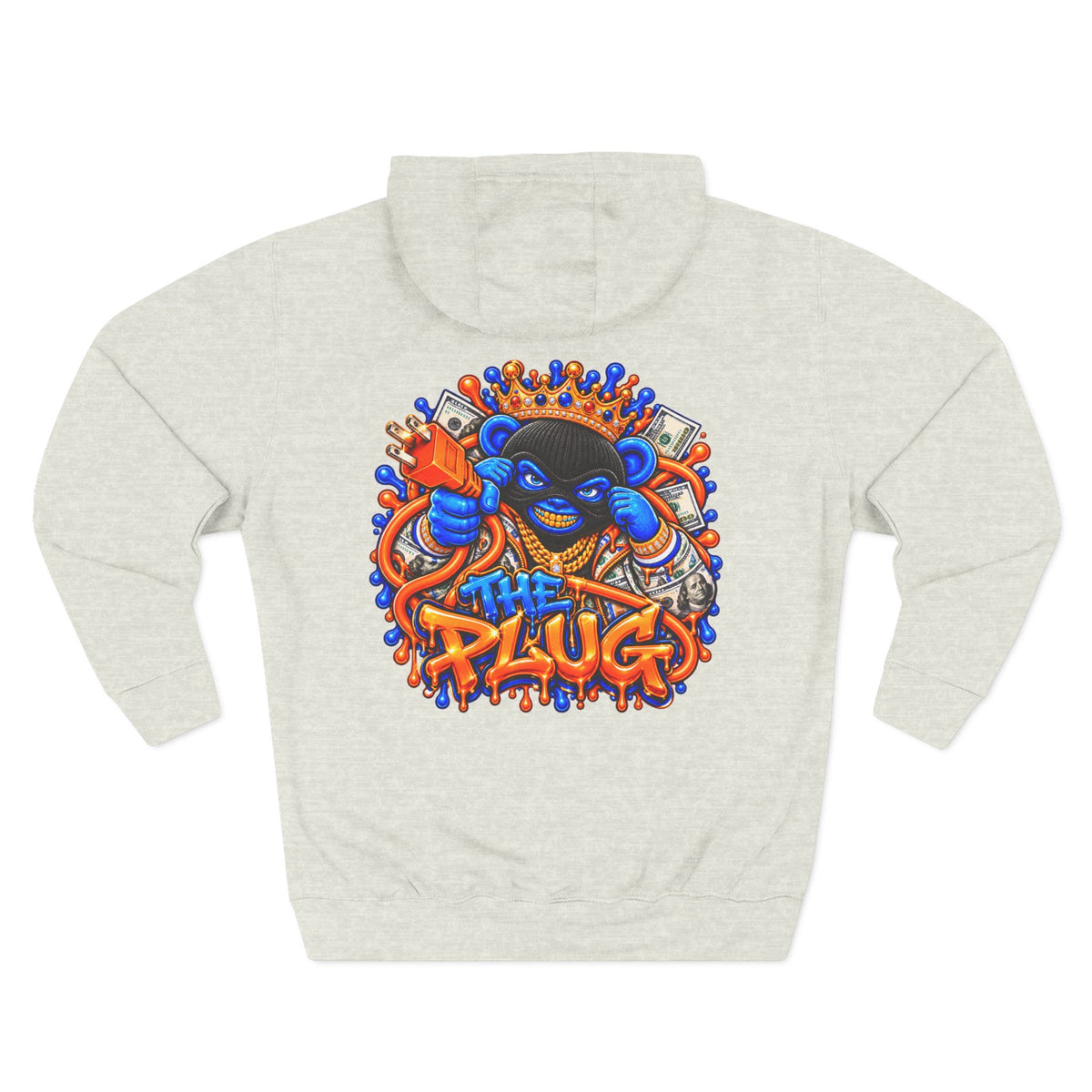Three-Panel Fleece Hoodie-THE PLUG-SCUMMIEBEARZ™️