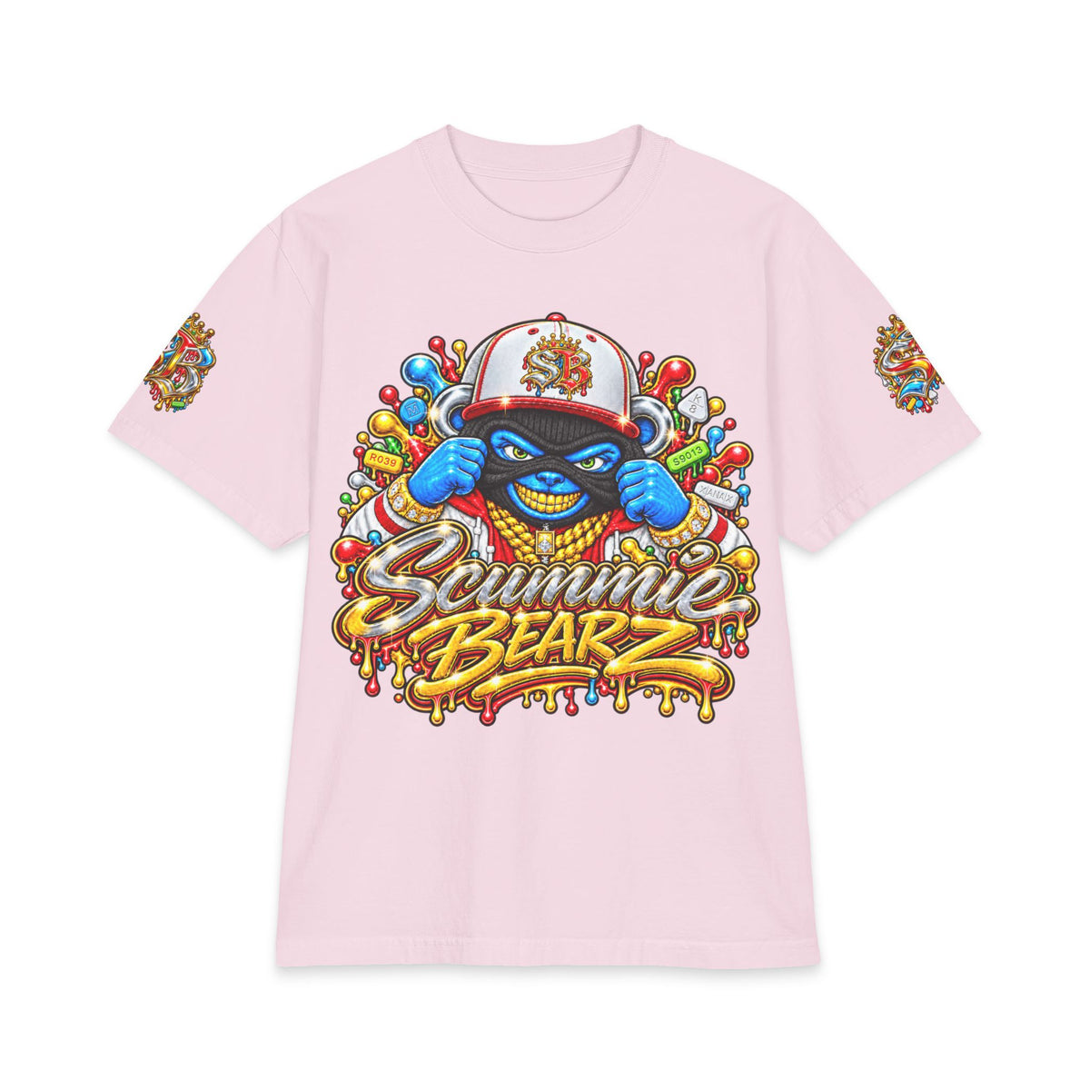 Unisex Max Heavyweight Short Sleeve-GET YOUR MIND RIGHT RED REMIX-SCUMMIEBEARZ™️