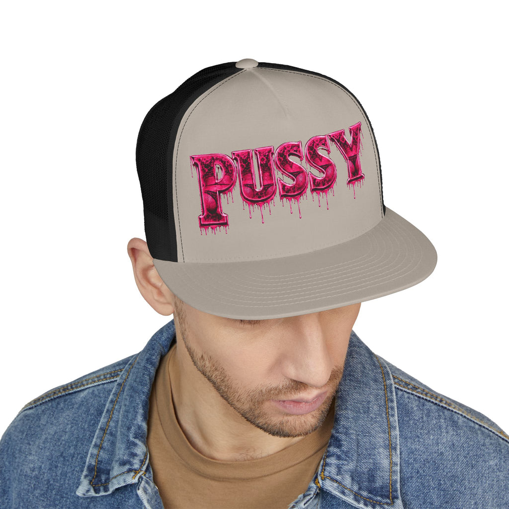 5 Panel Trucker Cap-PINK PU$$Y-SCUMMIEBEARZ™