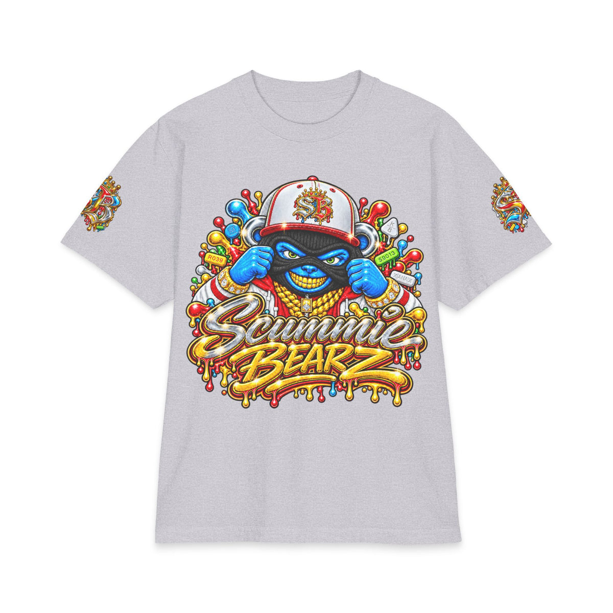 Unisex Max Heavyweight Short Sleeve-GET YOUR MIND RIGHT RED REMIX-SCUMMIEBEARZ™️