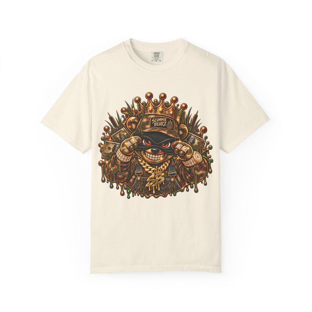 Unisex Garment-Dyed T-shirt-HILLBILLY CAMO GLOCK -SCUMMIEBEARZ™