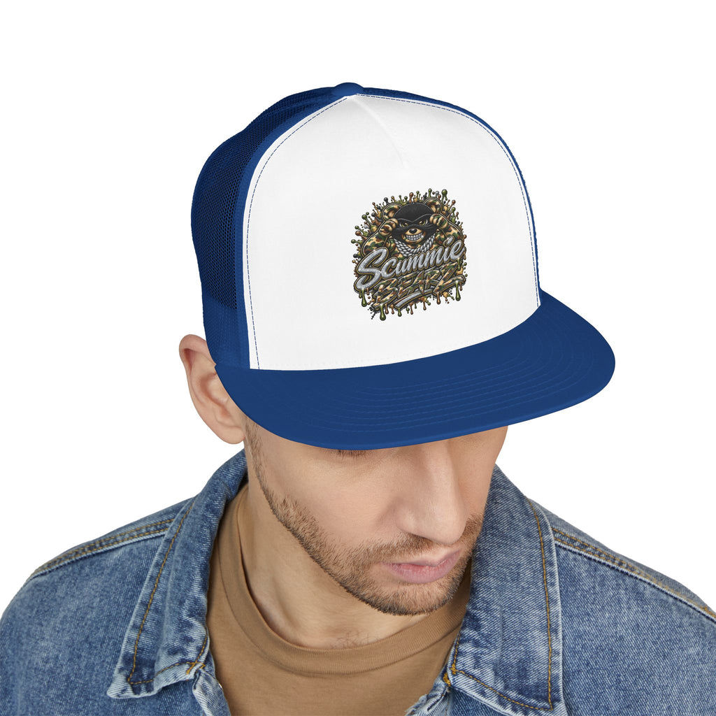 5 Panel Trucker CAP-CAMOUFLAGE MASK LOGO-SCUMMIEBEARZ™