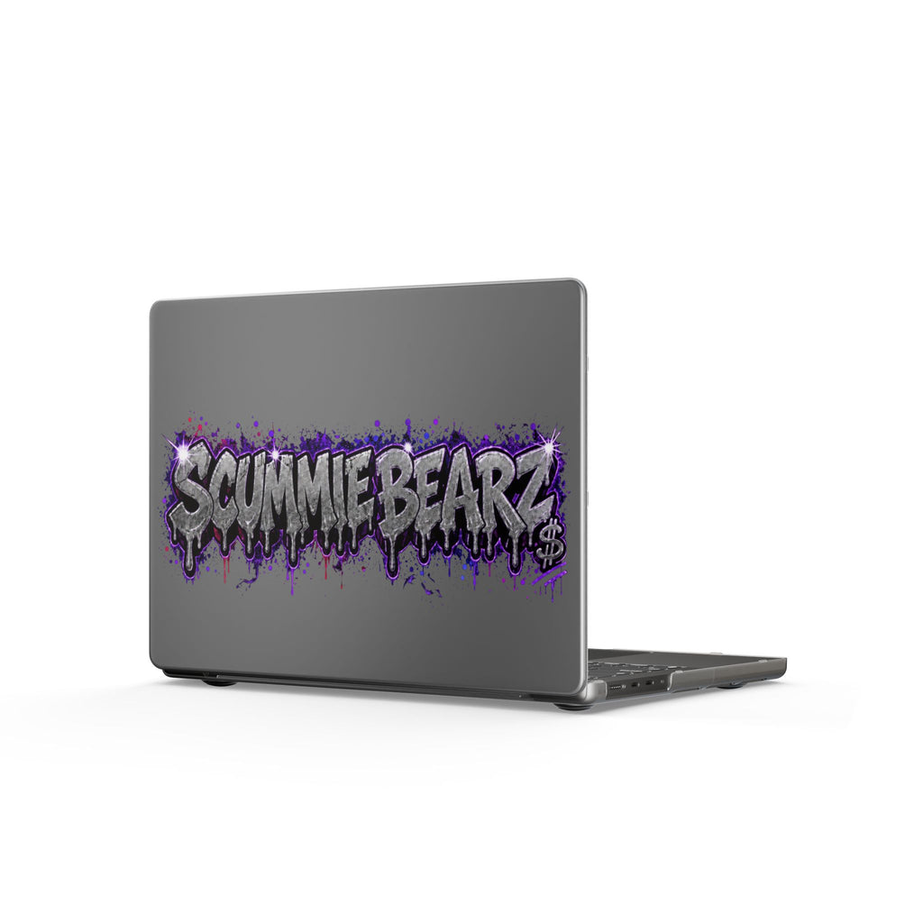 Matte MacBook Cases-SILVER / PURPLE LOGO-SCUMMIEBEARZ™