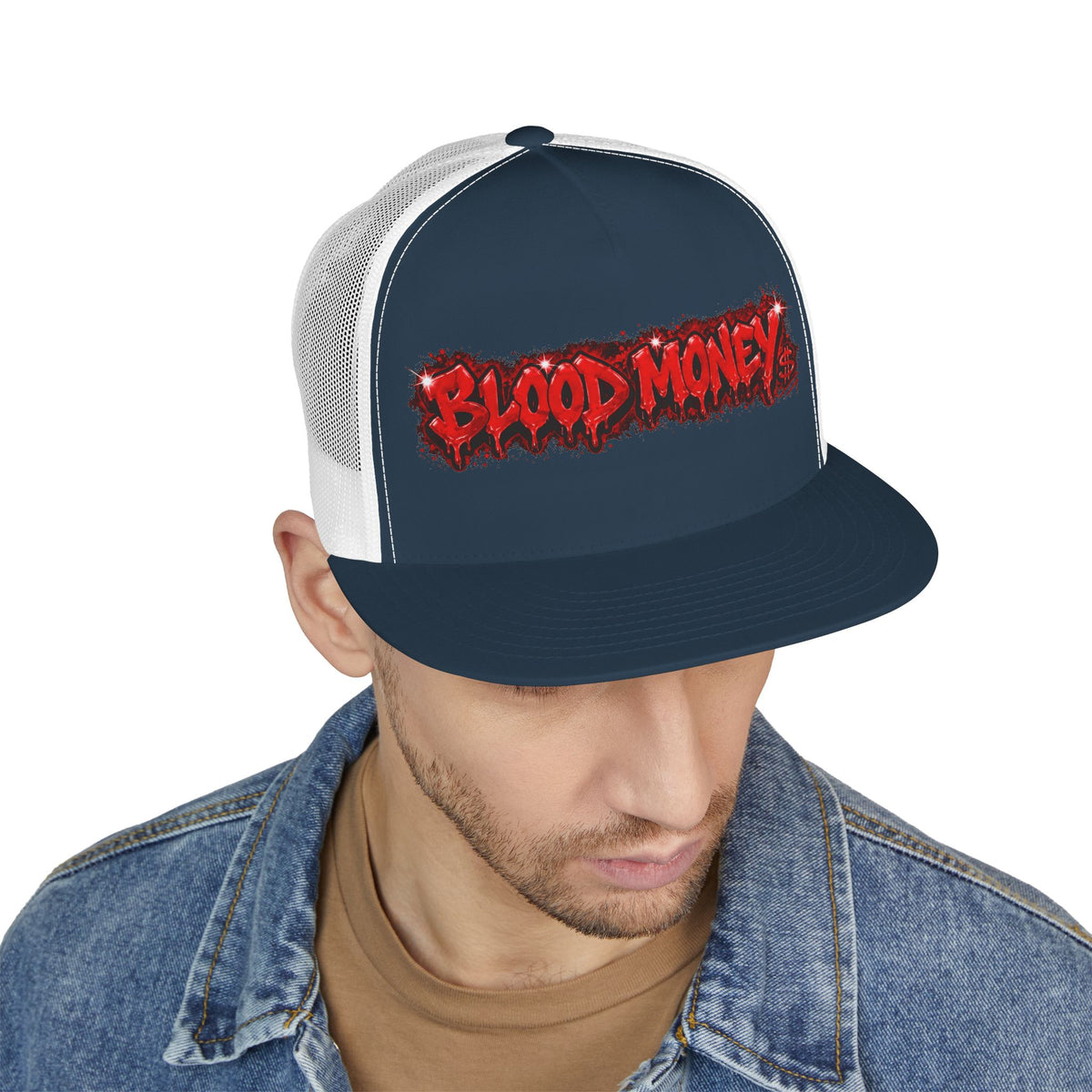 5 Panel Trucker Cap-BLOOD MONEY-SCUMMIEBEARZ™