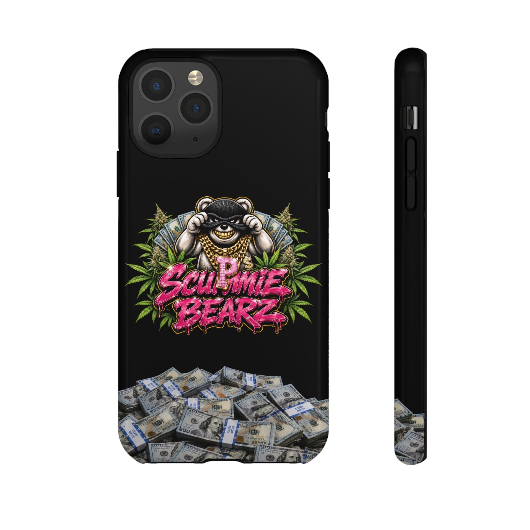 SCUMMIEBEARZ P.M.W. (P***y Money Weed) Logo Tough Cases
