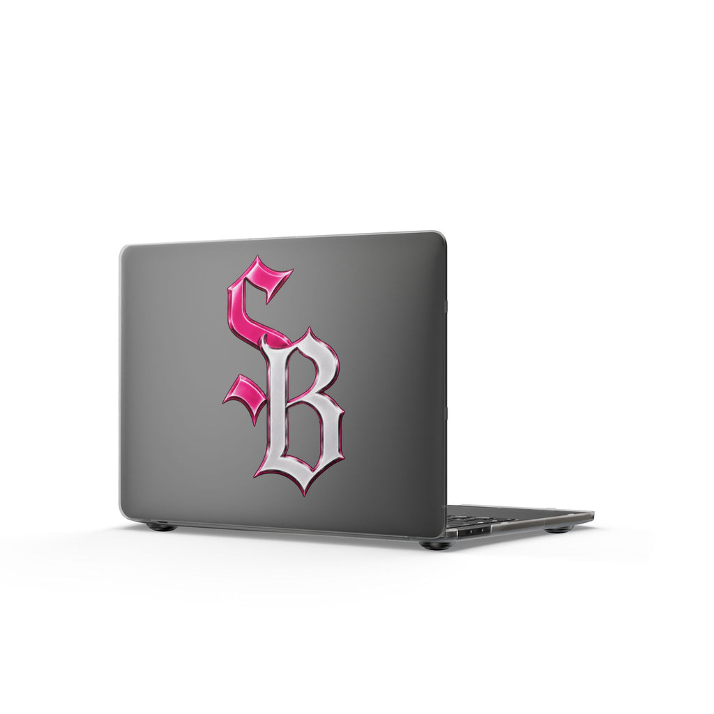 Matte MacBook Cases-PINK/SILVER SB LOGO-SCUMMIEBEARZ™️