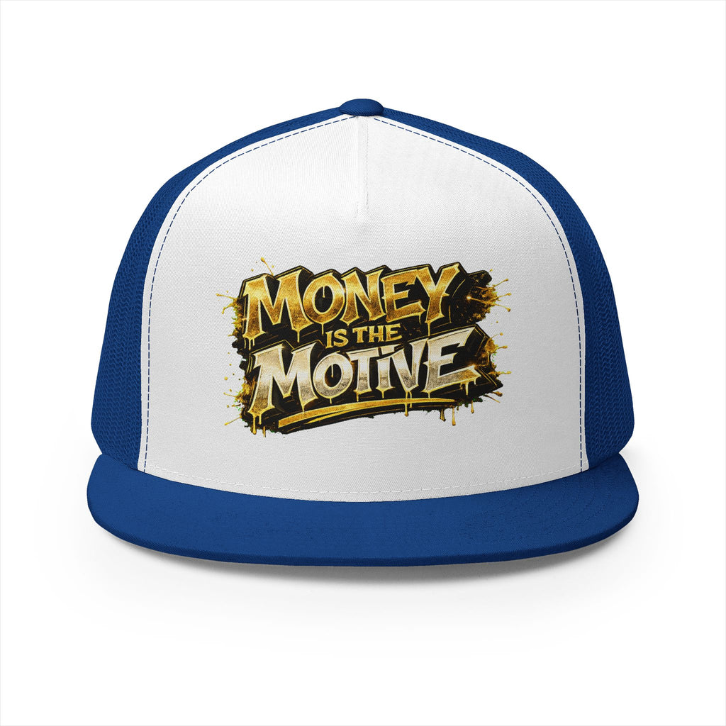 5 Panel Trucker Cap-GOLD MONEY IS THE MOTIVE-SCUMMIEBEARZ™