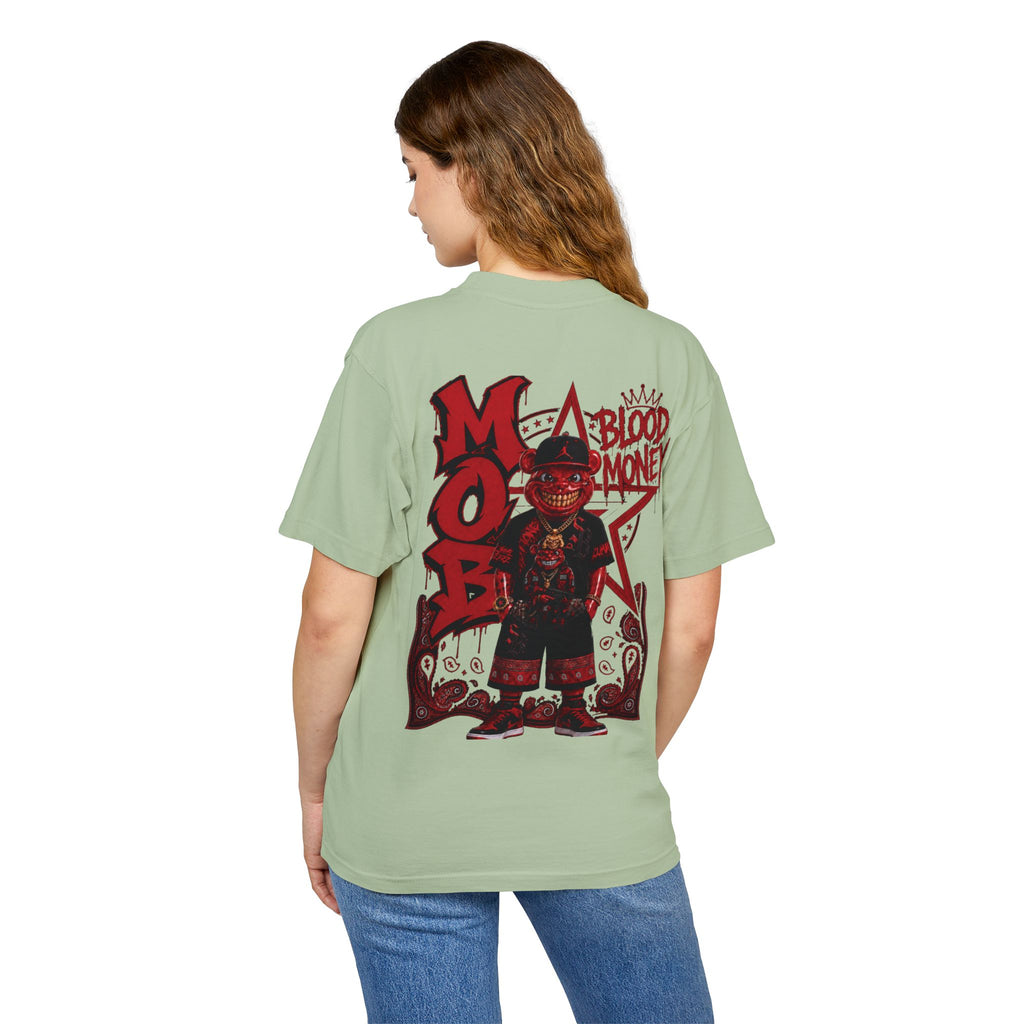 Unisex Urban Heavy Tee-BLOOD MONEY-™ | GANG GANG STREETWEAR TEE 🩸💰🐻-SCUMMIEBEARZ™️
