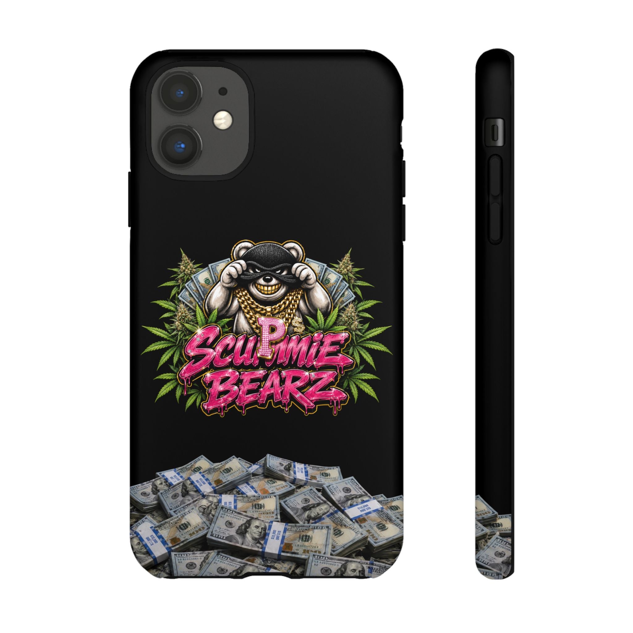 SCUMMIEBEARZ P.M.W. (P***y Money Weed) Logo Tough Cases