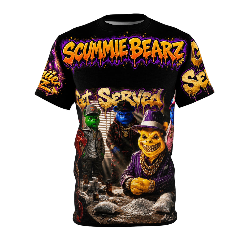 SCUMMIE BEARZ   GET SEVERED - WHAT YOU NEED  Unisex Men's Streetwear AOP Tee