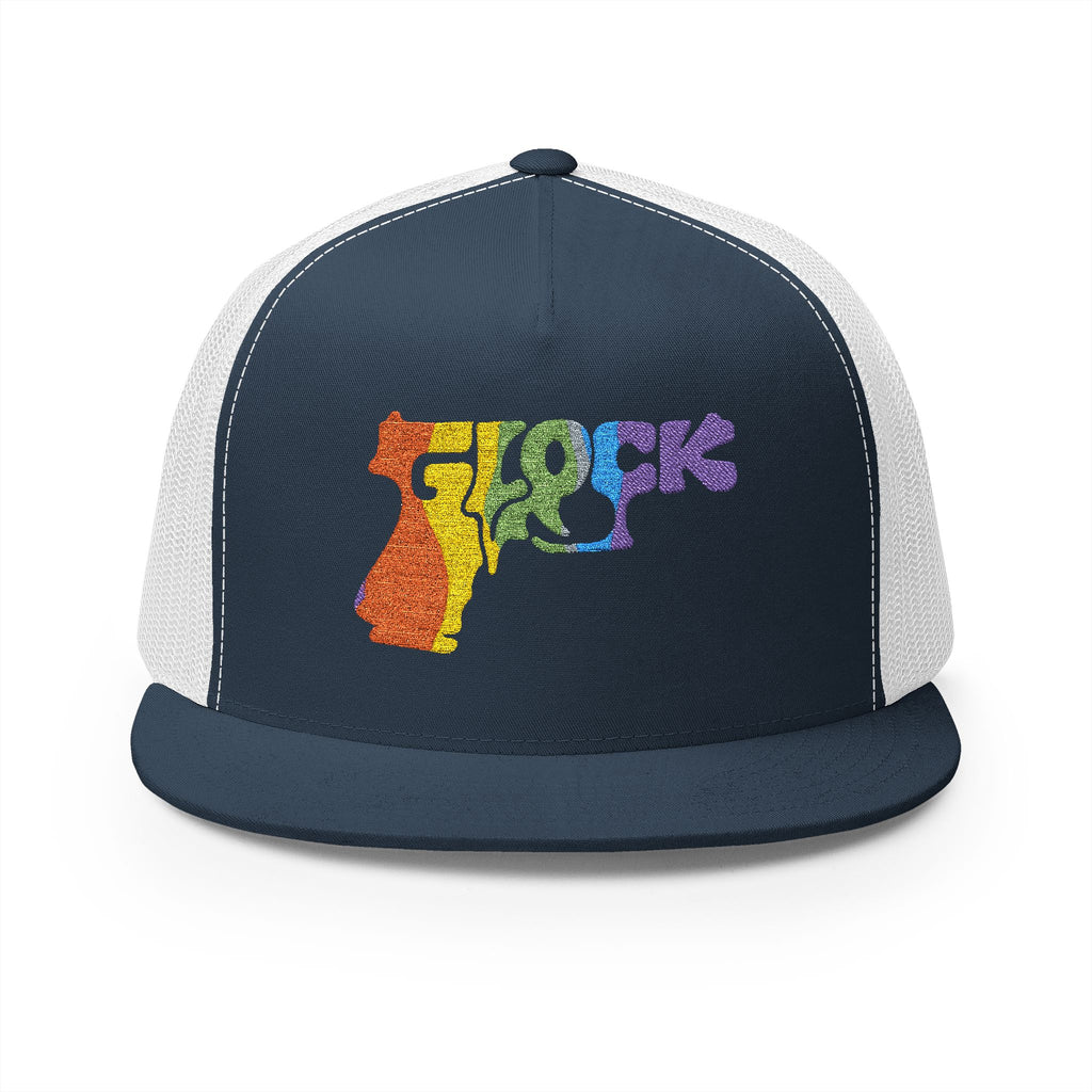 5 Panel Trucker Cap-RAINBOW GLOCK LOGO-SCUMMIEBEARZ™️