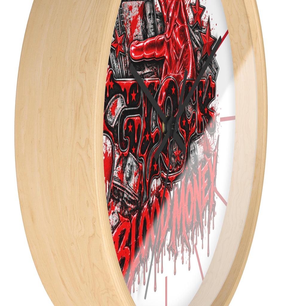 Wall Clock-Blood Money Glock-SCUMMIEBEARZ™️