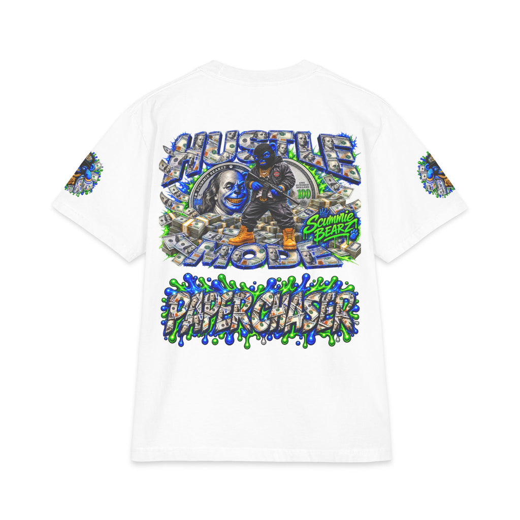 Hustle Mode, Green Remix | SCUMMIEBEARZ™ Shaka Wear Heavyweight Tee