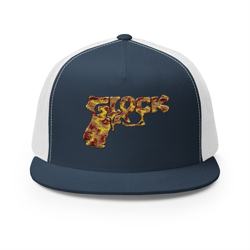 5 Panel Trucker Cap-RED AND YELLOW GLOCK-SCUMMIEBEARZ™️