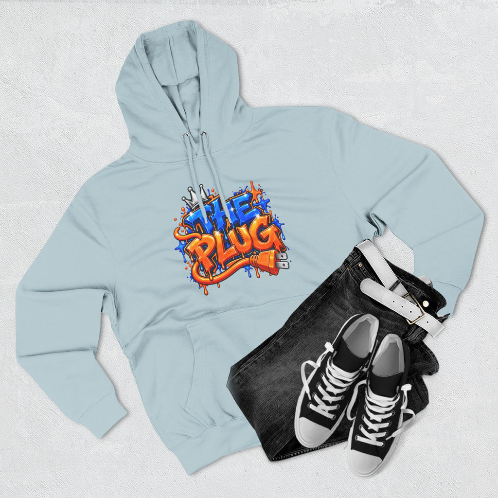 Three-Panel Fleece Hoodie-THE PLUG-SCUMMIEBEARZ™️