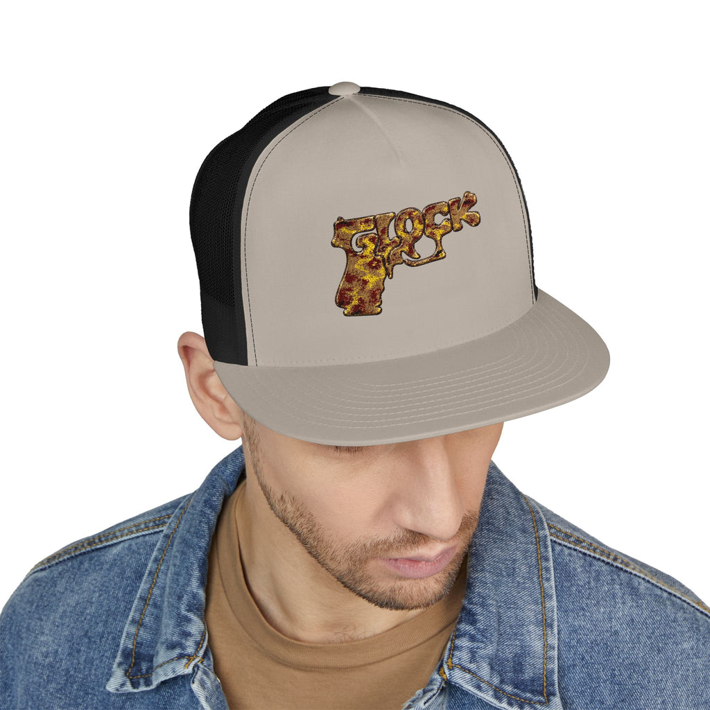 5 Panel Trucker Cap-RED AND YELLOW GLOCK-SCUMMIEBEARZ™️
