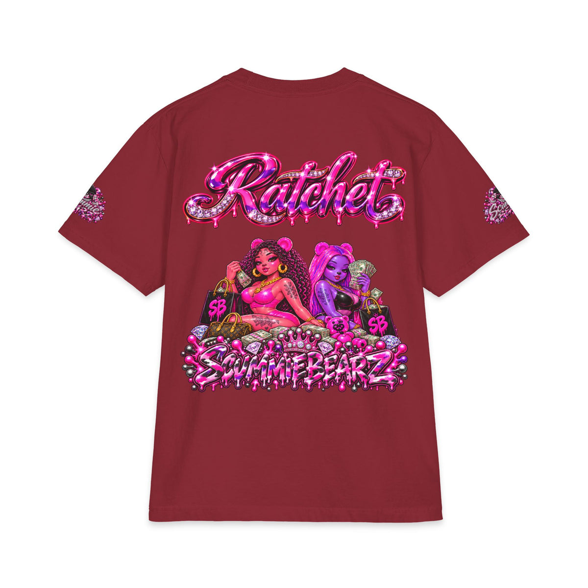Ratchet — Pink/Purple | SCUMMIEBEARZ™ Shaka Wear Heavyweight Tee