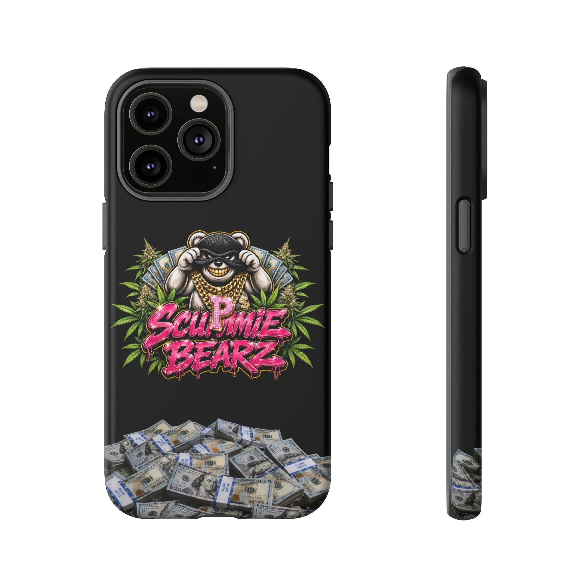 SCUMMIEBEARZ P.M.W. (P***y Money Weed) Logo Tough Cases