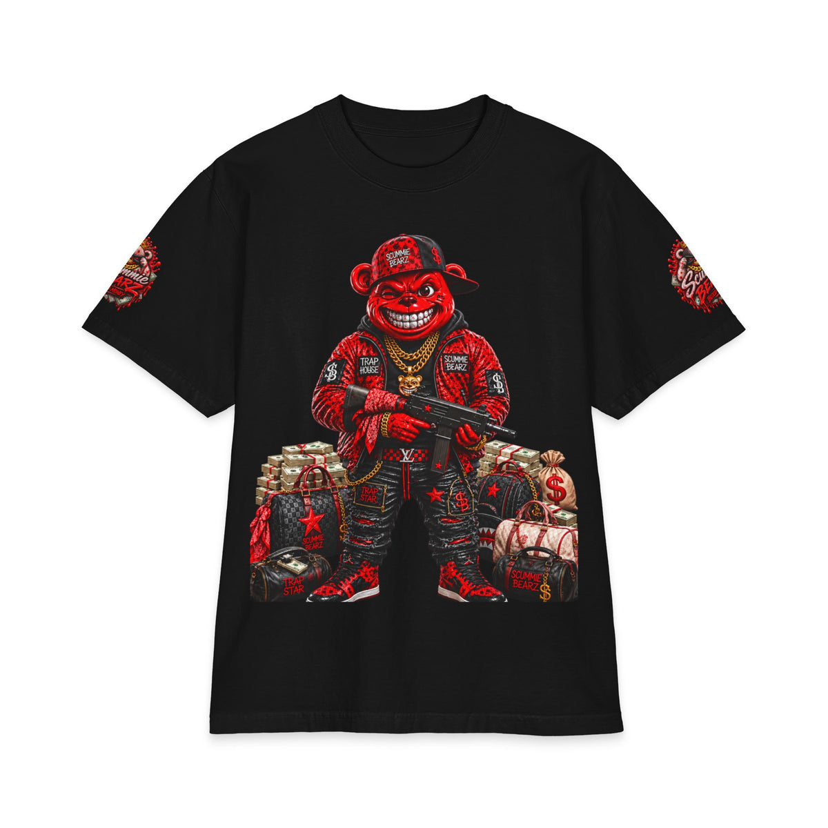 Red Draco | SCUMMIEBEARZ™ Shaka Wear Heavyweight Tee