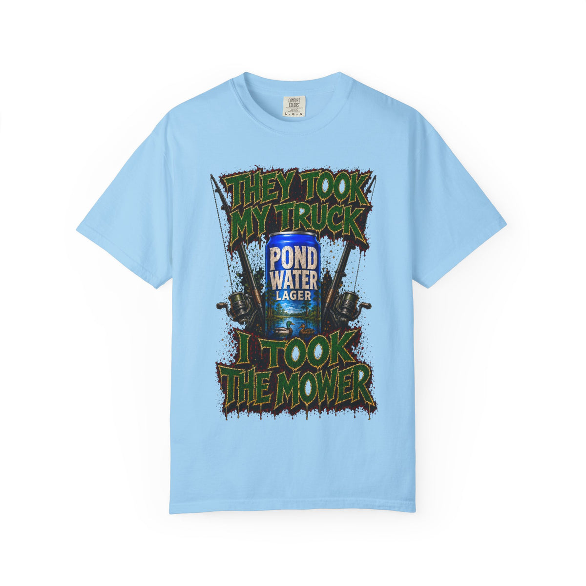 Unisex Garment-Dyed T-shirt- pond water mydaileys ininpound-SCUMMIEBEARZ™