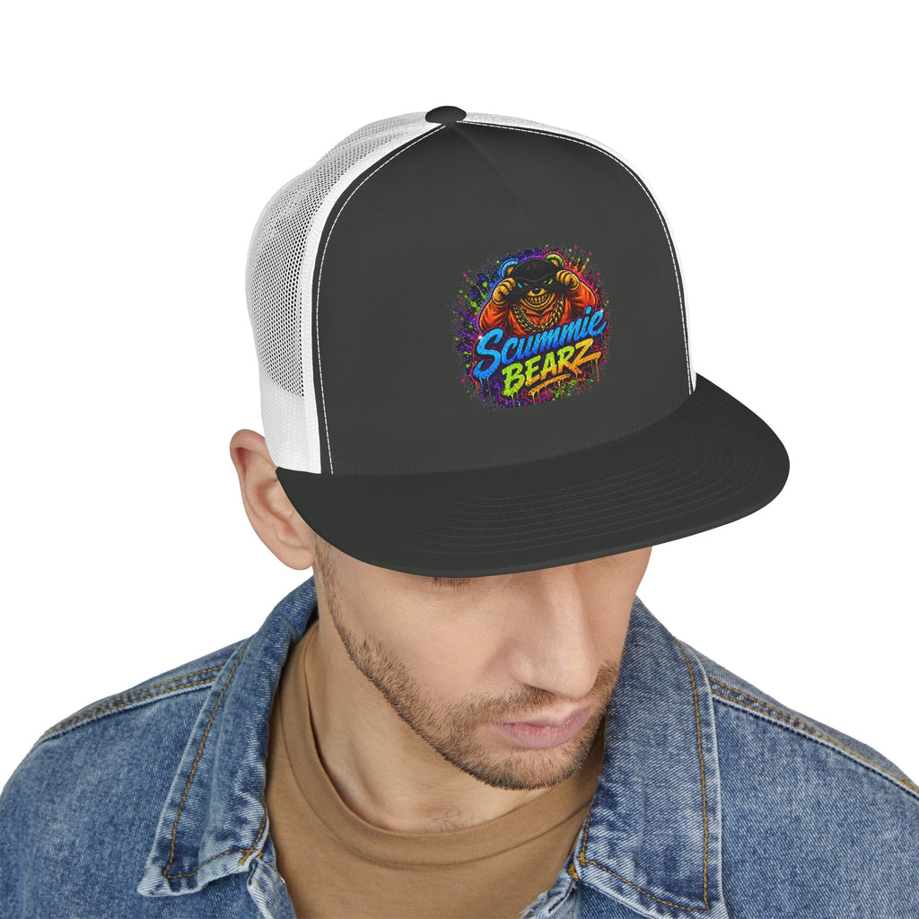 5 Panel Trucker Cap-RAINBOW MASK LOGO-SCUMMIEBEARZ™