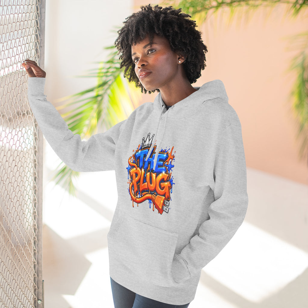 Three-Panel Fleece Hoodie-THE PLUG-SCUMMIEBEARZ™️